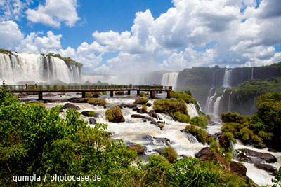 Die Iguazú-Wasserfälle zwischen Argentinien und Brasilien