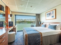 Balkonkabinen - 2-Bett Deluxe Kabine mit absenkbarer Fensterfront, Oberdeck achtern
